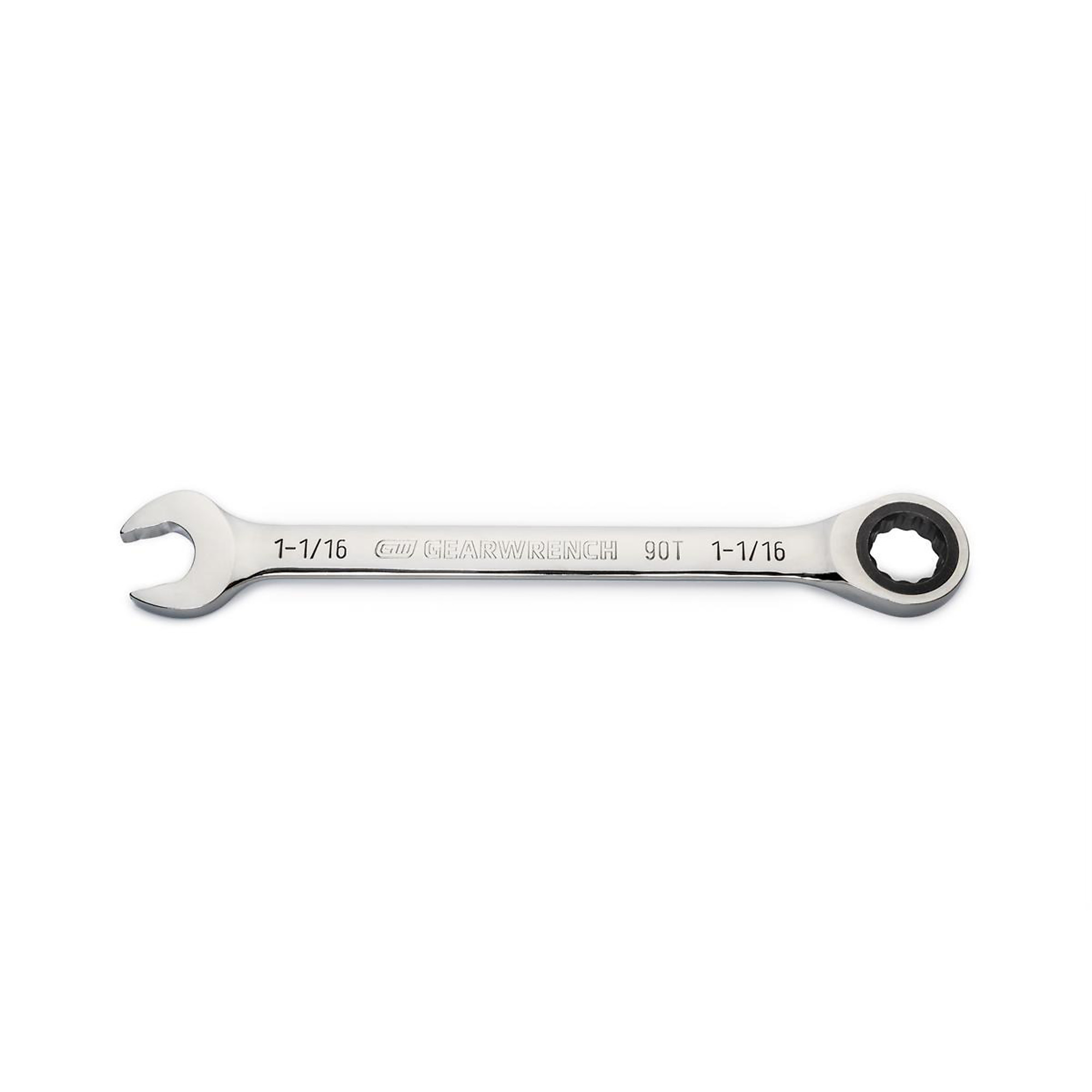 GearWrench 12 Pt Combination Ratchet Wrench — 1-1/16in., 90T, Model# KDT86954